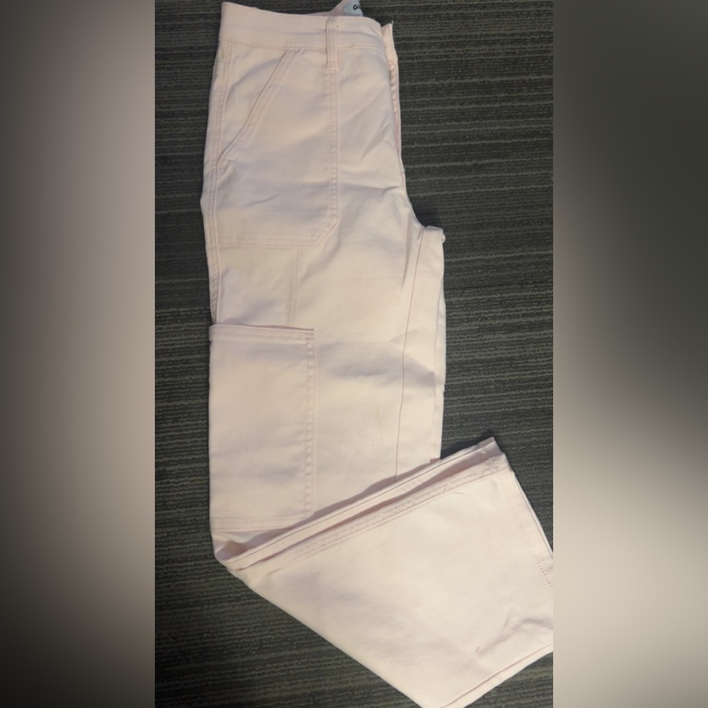 Elegant Light Pink Women's Straight Leg Pants